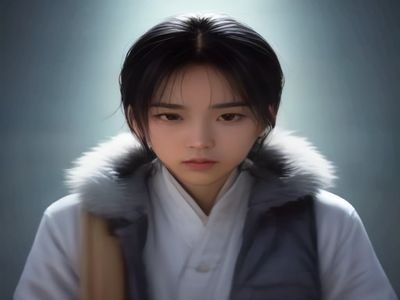 干净整洁的书桌上摆放着一本打开的关于中医药草的手绘笔记，旁边放着放大镜和一杯清茶，光线柔和