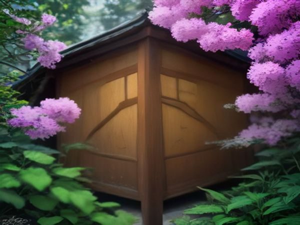 探花社区位于园区内的低层办公楼，玻璃幕墙映衬着绿植，门前有访客登记台，整体风格朴素而现代